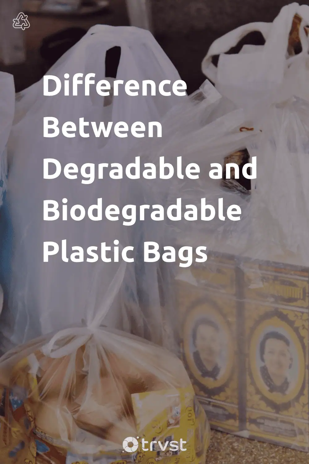 Pinterest Image for Difference Between Degradable and Biodegradable Plastic Bags