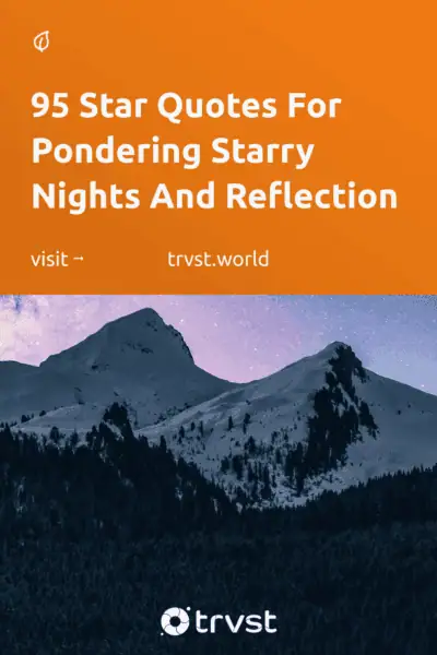 Pinterest Image for 95 Star Quotes For Pondering Starry Nights And Reflection