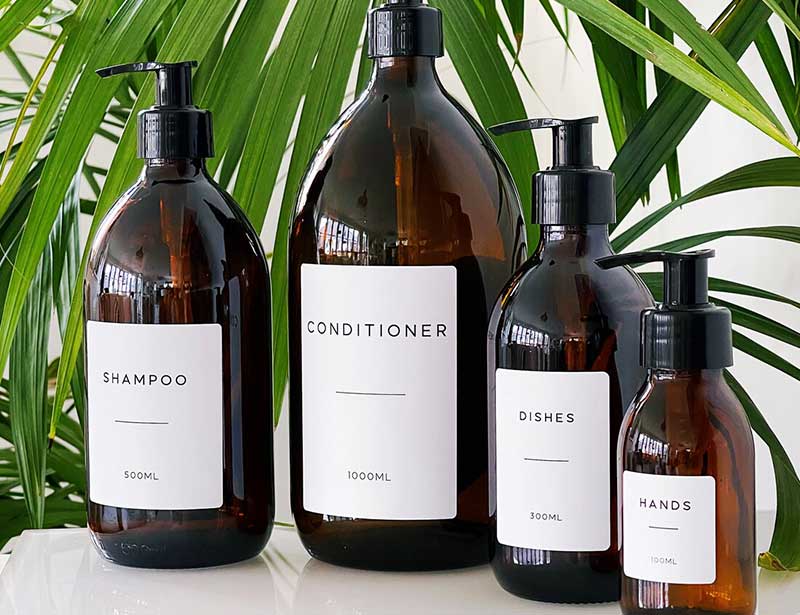 refillable travel shampoo bottles