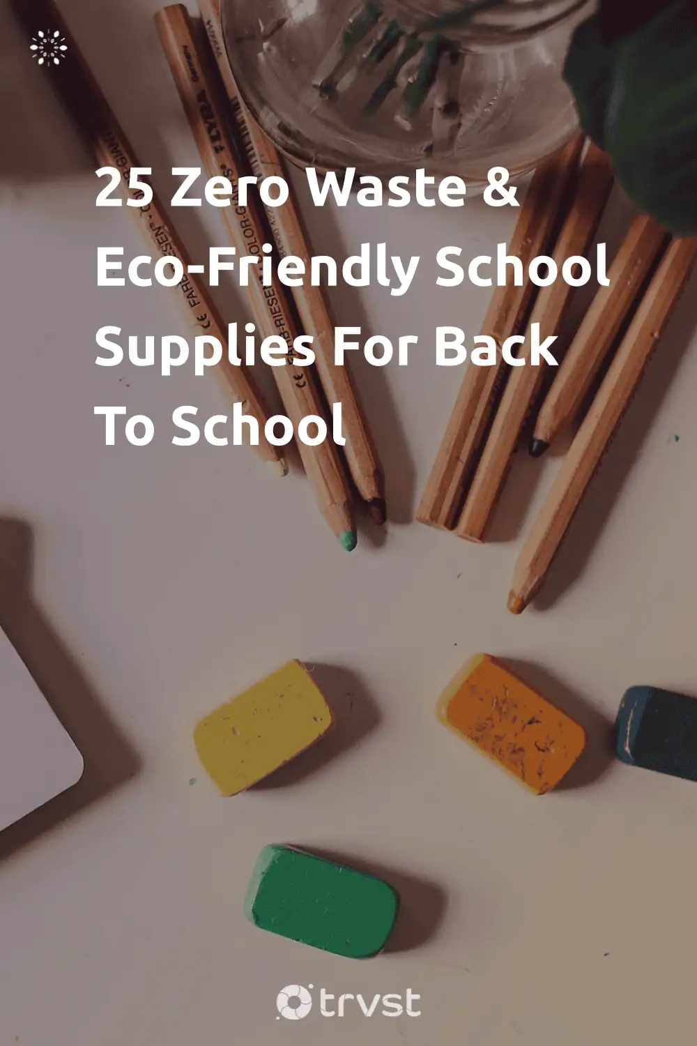 Pinterest Image for 25 Zero Waste & Eco-Friendly School Supplies For Back To School