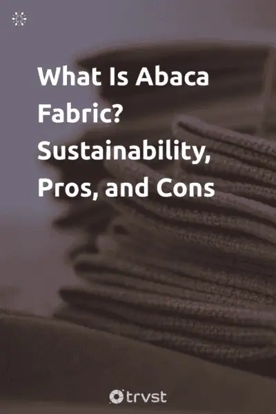 Pinterest Image for What Is Abaca Fabric? Sustainability, Pros, and Cons