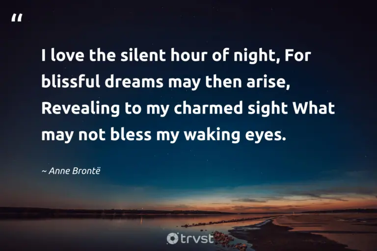 "I love the silent hour of night, For blissful dreams may then arise, Revealing to my charmed sight What may not bless my waking eyes." -Anne Brontë #trvst #quotes #socialchange #planetearthfirst #dark #silent #meditate #love #sleep 