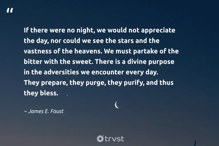 "If there were no night, we would not appreciate the day, nor could we see the stars and the vastness of the heavens. We must partake of the bitter with the sweet. There is a divine purpose in the adversities we encounter every day. They prepare, they purge, they purify, and thus they bless." -James E. Faust #trvst #quotes #bethechange #gogreen #sleep #dream #night #dark #peace 