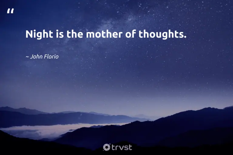 "Night is the mother of thoughts." -John Florio #trvst #quotes #changetheworld #impact #dream #sleep #night #meditate #silence 