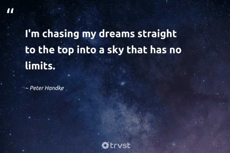 "I'm chasing my dreams straight to the top into a sky that has no limits." -Peter Handke #trvst #quotes #changetheworld #bethechange #peace #rest #dark #dream #meditate 