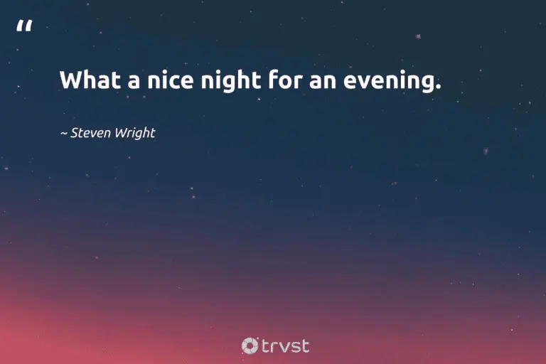 "What a nice night for an evening." -Steven Wright #trvst #quotes #collectiveaction #thinkgreen #dream #dark #rest #night #silence 
