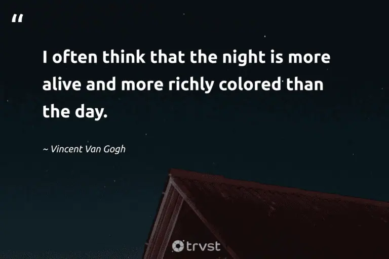 "I often think that the night is more alive and more richly colored than the day." -Vincent Van Gogh #trvst #quotes #beinspired #ecoconscious #meditate #peace #dark #sleep #rest 
