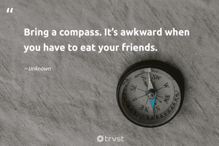 "Bring a compass. It’s awkward when you have to eat your friends." -Unknown #trvst #quotes #ecoconscious #planetearthfirst #hiking #friends #walking 
