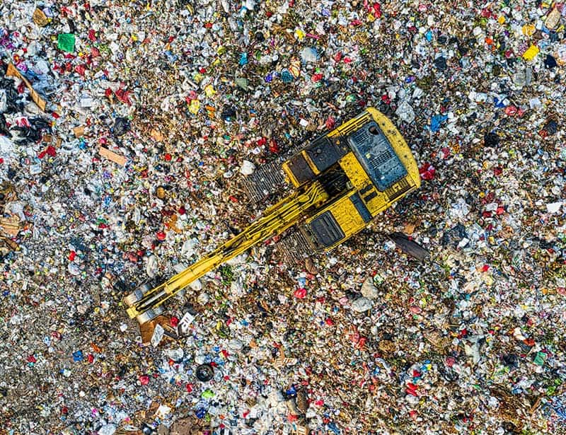 Waste trade in landfill