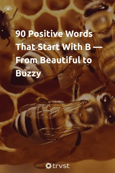 Pin Image Portrait 90 Positive Words That Start With B — From Beautiful to Buzzy