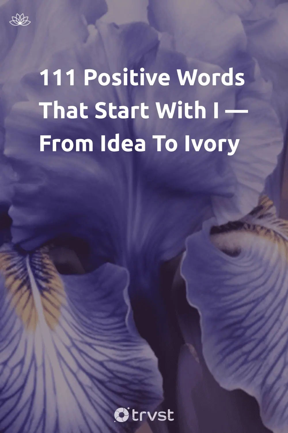 Pinterest Image for 111 Positive Words That Start With I — From Idea To Ivory