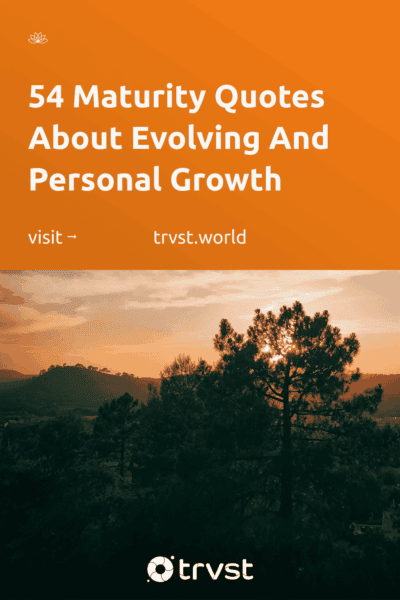 Pinterest Image for 54 Maturity Quotes About Evolving And Personal Growth