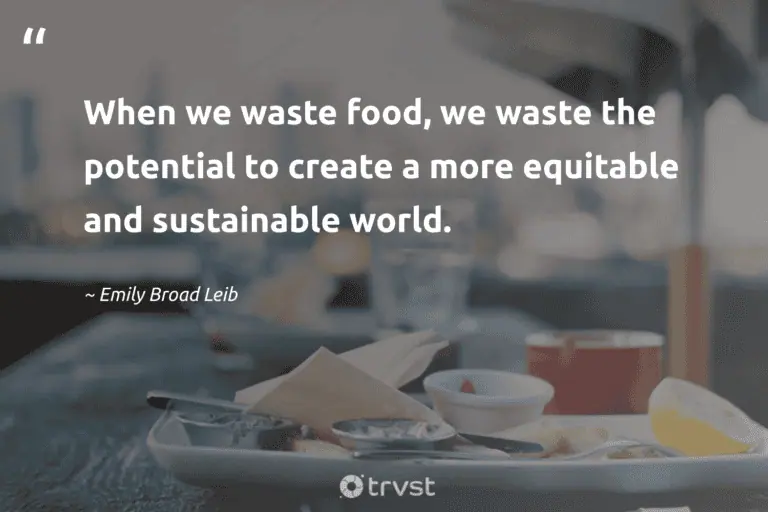 "When we waste food, we waste the potential to create a more equitable and sustainable world." -Emily Broad Leib #trvst #quotes #takeaction #planetearthfirst #FoodWaste #world #food 
