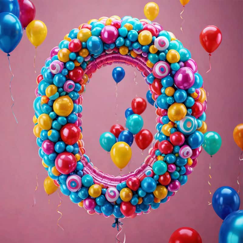 letter O balloons