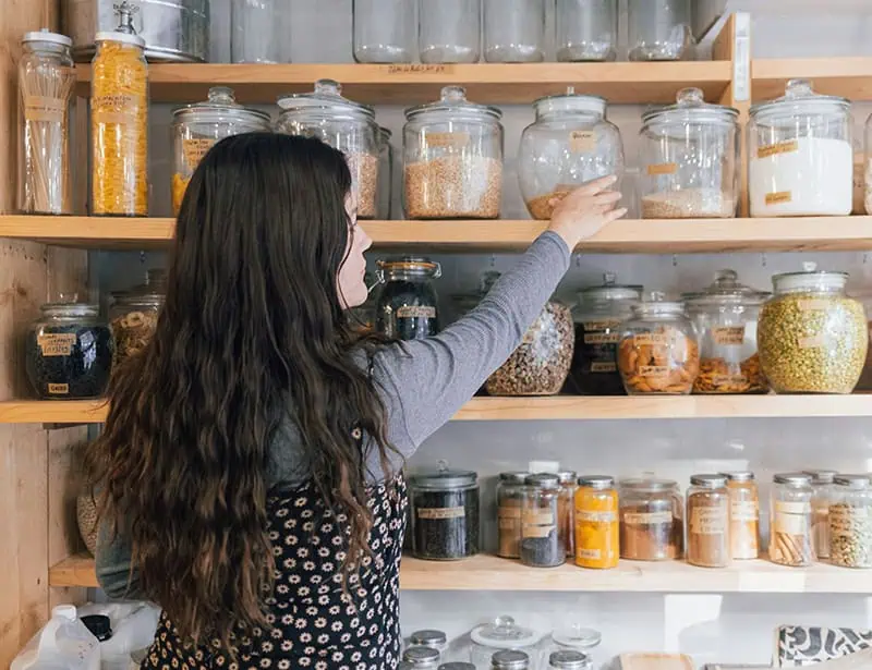 woman in pantry