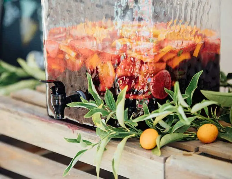 A jug of sangria