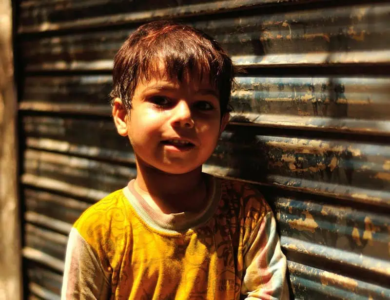 smiling street child