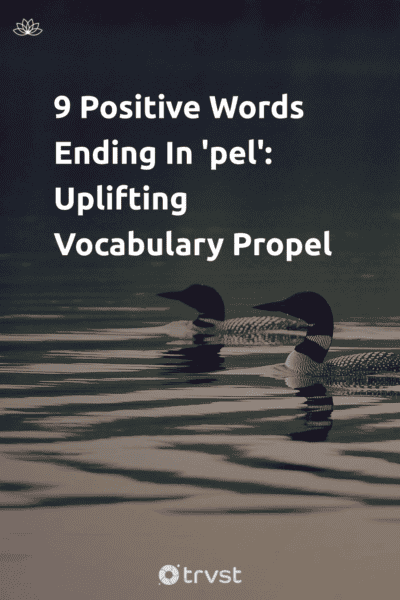 Pin Image Portrait 9 Positive Words Ending In 'pel': Uplifting Vocabulary Propel