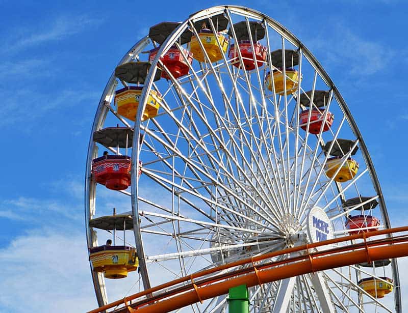Ferris wheel at an amusement park
