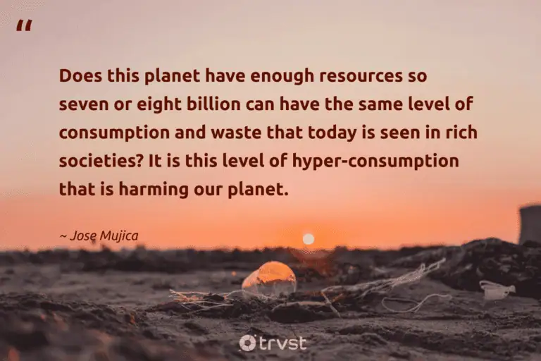 "Does this planet have enough resources so seven or eight billion can have the same level of consumption and waste that today is seen in rich societies? It is this level of hyper-consumption that is harming our planet." -Jose Mujica #trvst #quotes #beinspired #changetheworld #waste #planet #consumption 