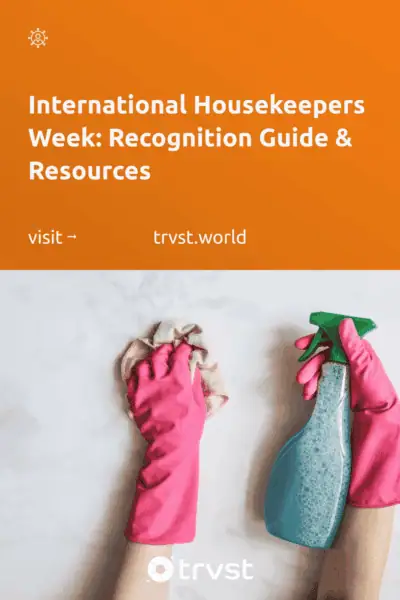Pinterest Image for International Housekeepers Week: Recognition Guide & Resources