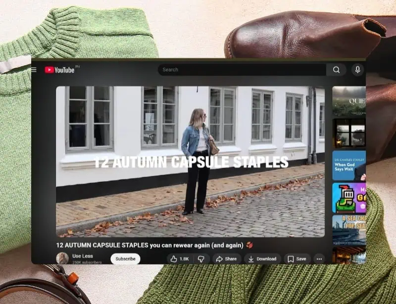 Use Less youtube channel