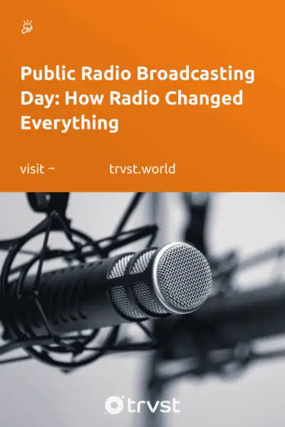 Pinterest Image for Public Radio Broadcasting Day: How Radio Changed Everything