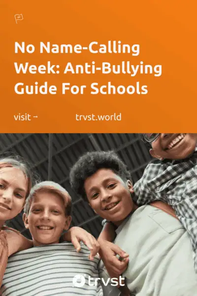 Pinterest Image for No Name-Calling Week: Anti-Bullying Guide For Schools