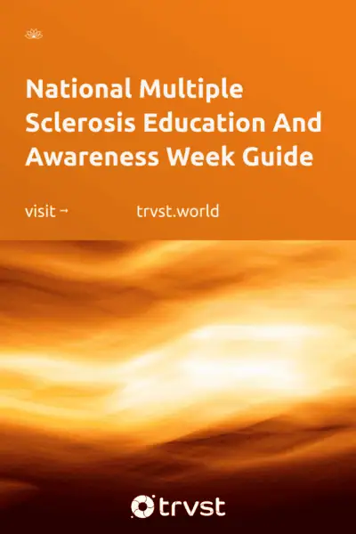 Pinterest Image for National Multiple Sclerosis Education And Awareness Week Guide