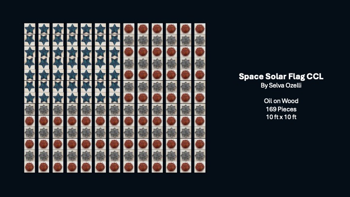 Space Solar Flag by Selva Ozelli