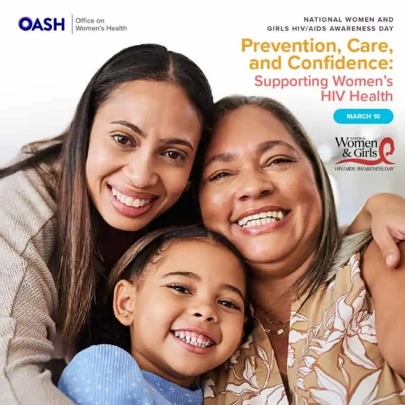 office on womens health nwghaad campaign with three generation of females smiling 