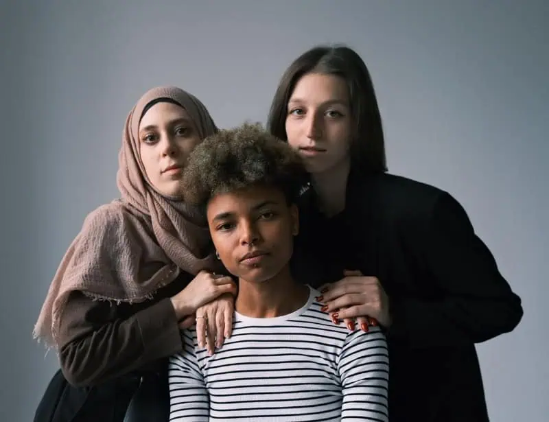 three women diverse in age and ethnicity 